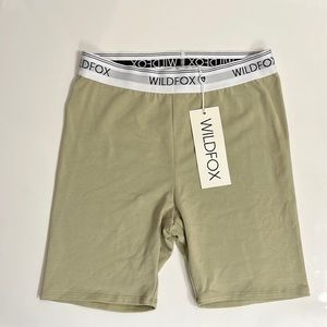 WILDFOX Alana biker high waist shorts Size S-Basil